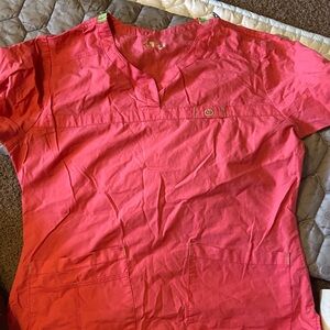 WonderWink Women's Pink Scrub Top